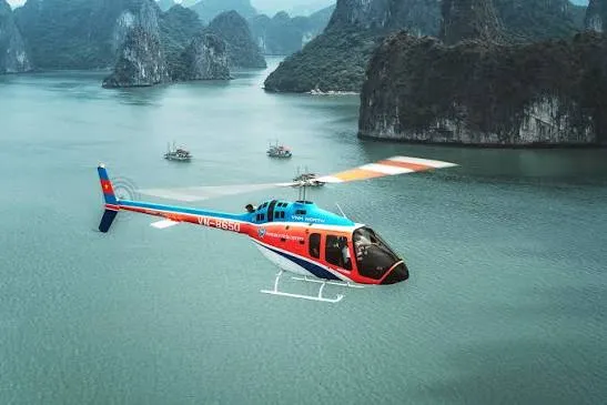 Halong Bay Tours on interesting from a helicopter